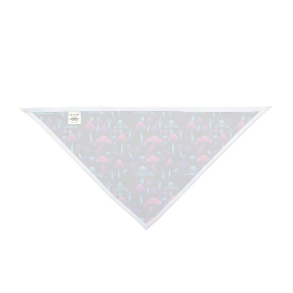 DISCO LEMONADE Neon Mushroom Psychedelic Festival Bandana DiscoLem UV LED, Glow - Picture 2 of 3